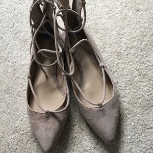 Vince camuto lace up flats